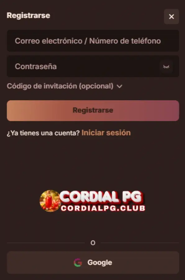 CORDIALPG Registro banner